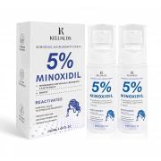 KELUAL DS 5% Minoxidil Hair Growth for Men and Women,Upgraded Formula,May Promote Faster,Stronger,Intense Hair Growth Serum,Thicker Hair Growth to Fight Hair Loss and Thinning Hair-2 * 60ML/4.06FL.OZ