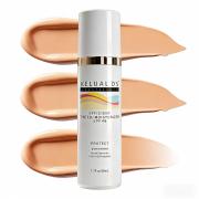 KELUAL DS Anti-Aging Tinted Face Moisturizer & Sheer Face Sunscreen SPF 46, Hydrating Skin Care & Sunscreen Moisturizer,1.7OZ/50ML